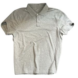J. CREW | Flex Piqué Polo | Mens | Large | Heather Gray